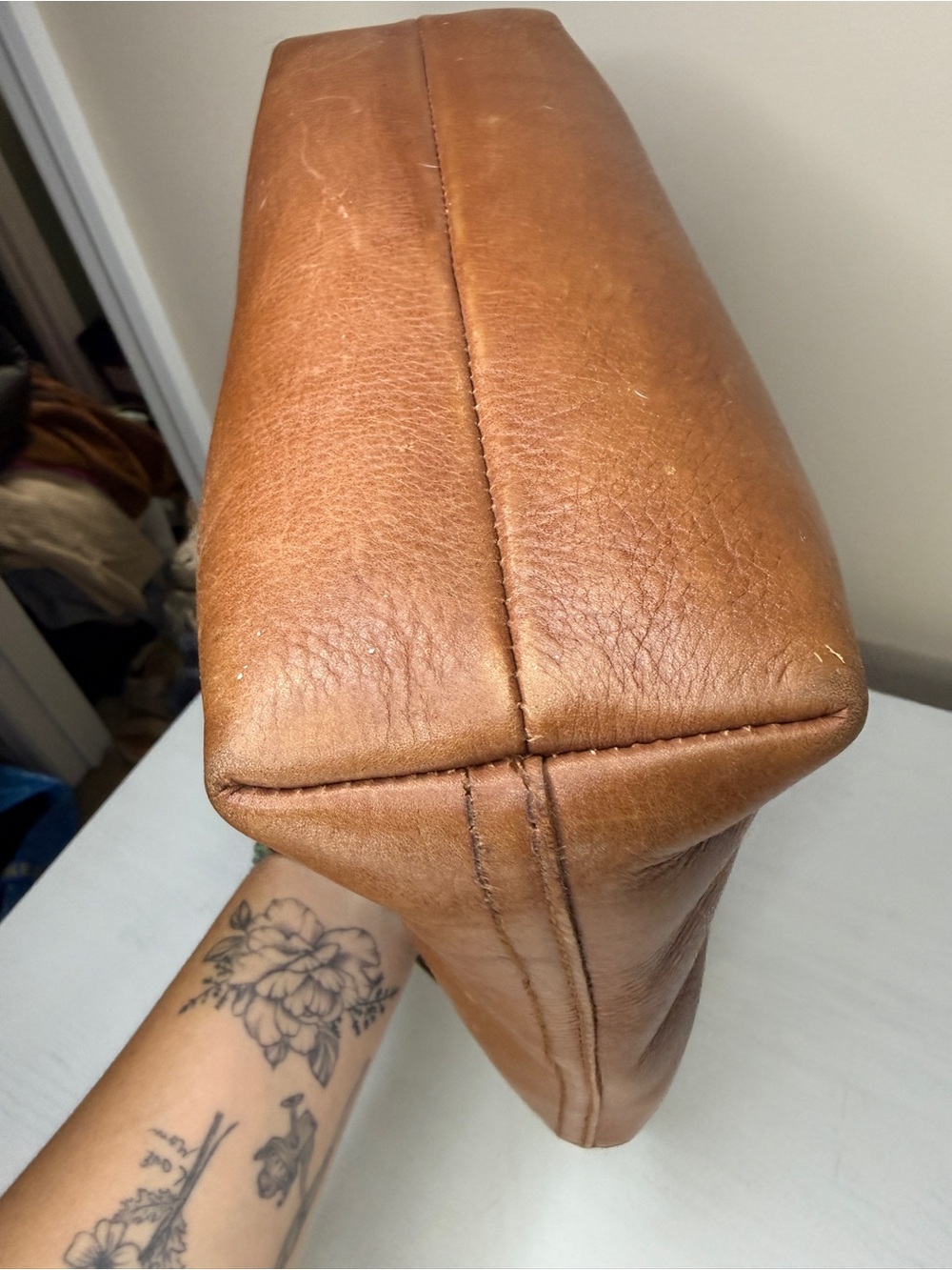 MADEWELL Mini Transport Crossbody Leather Minimal Tote - Picture 14 of 14